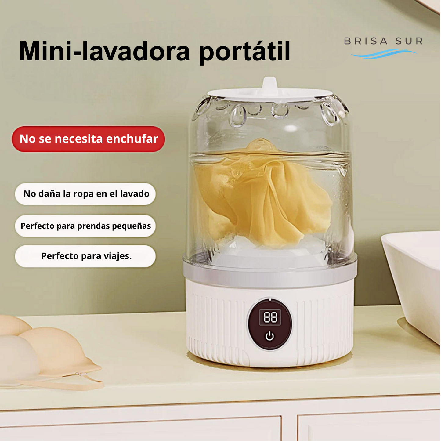Mini lavadora portátil